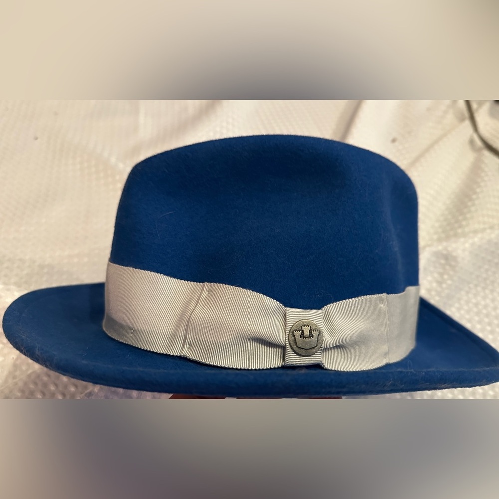 Goorin Bros Royal Blue Fedora “Dean the Butcher”Hat - Picture 5 of 10